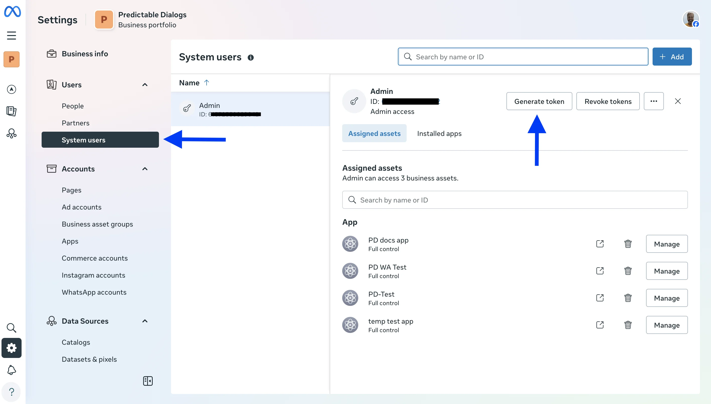 WhatsApp System User Token