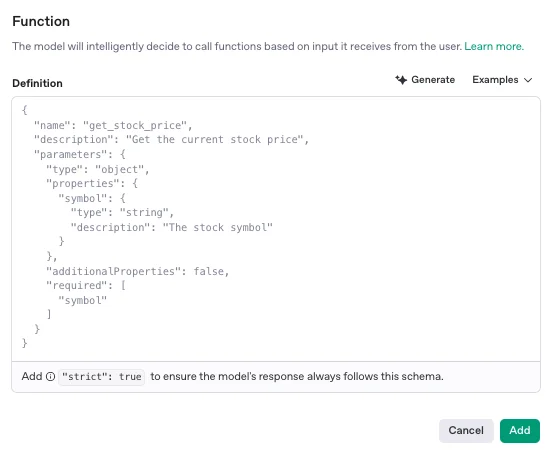 OpenAI functions